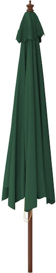 Umbrelă De podea Rotundă De lemn Verde D4m 363176