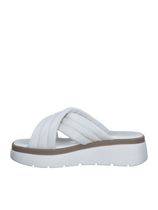 Sandale Casual Damă din Piele Albă