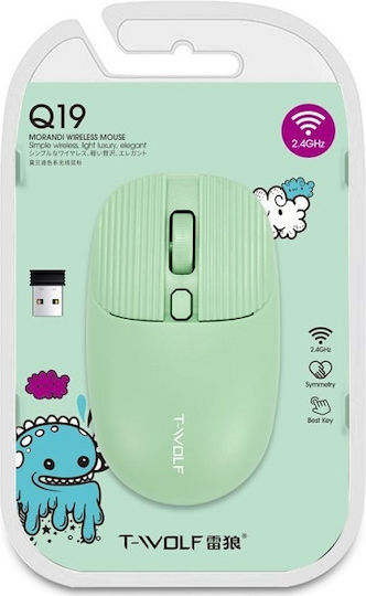 T-Wolf aT-Wolf Q19 Wireless Mini Mouse Verde