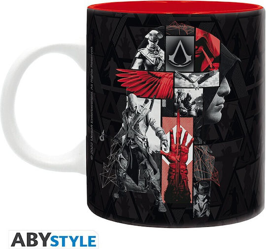 Abysse Assassin's Creed Crest Κούπα Κεραμική Μαύρη 320ml