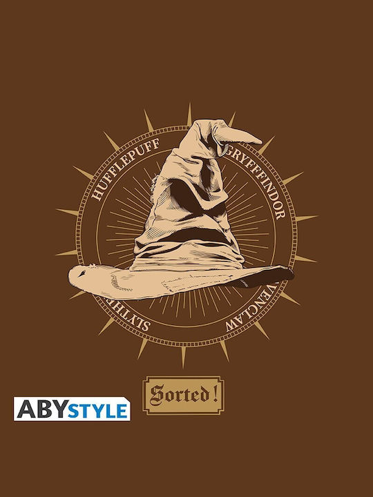 Abysse "Sorting Hat" T-shirt Harry Potter Brown Cotton