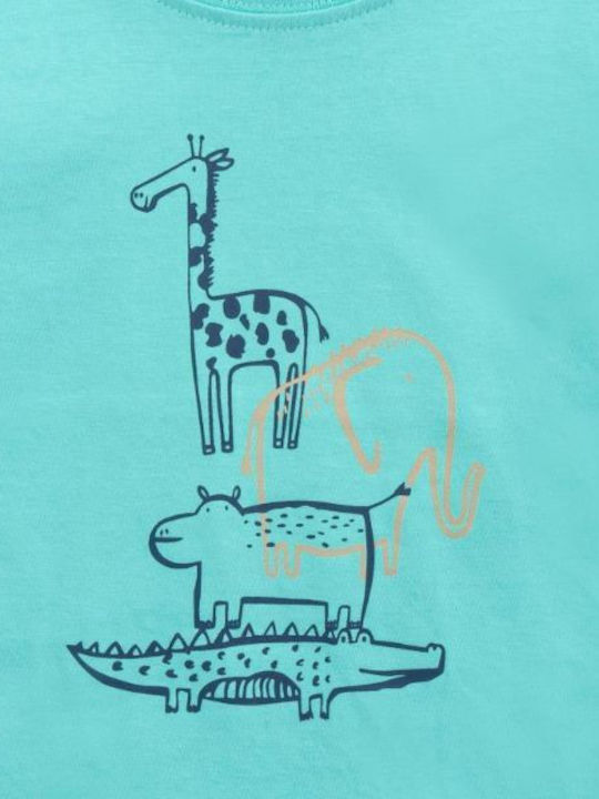 Funky Kids Blouse Long Sleeve Turquoise