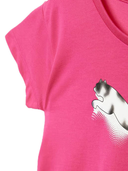 Kids' T-shirt Fuchsia TS Modern Sports