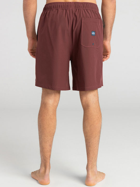 Billabong Men's Swimwear Shorts Burgundy