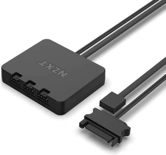 NZXT F120 RGB Core Корпусен вентилатор с връзка 4-изводна ШИМ 3бр Бял