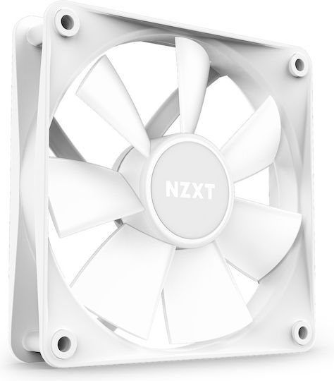 NZXT F140 Core Ventilator Pentru Carcasă (1500rpm / 90.79cfm) cu Iluminare RGB și Conexiune 4-Pin PWM Alb