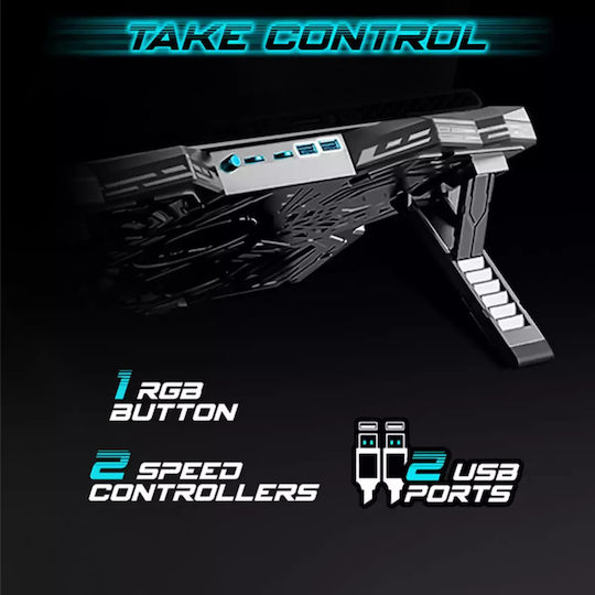 Spirit of Gamer Air Blade 500 RGB Cooling Pad για Laptop έως 17.3" με 4 Ανεμιστήρες