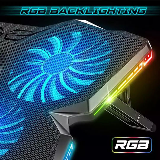 Spirit of Gamer Air Blade 500 RGB Cooling Pad για Laptop έως 17.3" με 4 Ανεμιστήρες