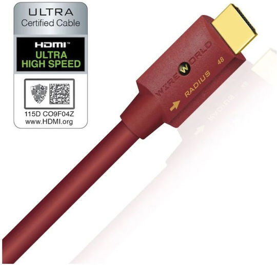 Wireworld Radius 48 Cable HDMI male - HDMI male 1m Μαύρο