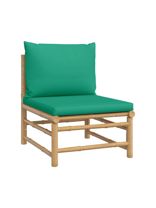 Garten- und Outdoor-Möbelsets Typsatz Wohnzimmer 5 Stück Grün mit Kissen