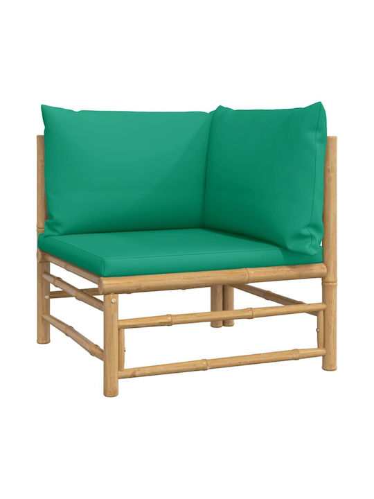 Garten- und Outdoor-Möbelsets Typsatz Wohnzimmer 5 Stück Grün mit Kissen