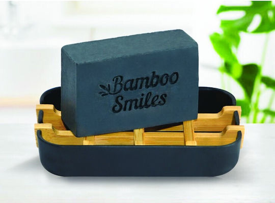 Bamboo Smiles Bamboo Charcoal and Macadamia Handmade Soap Bar 1 Piece