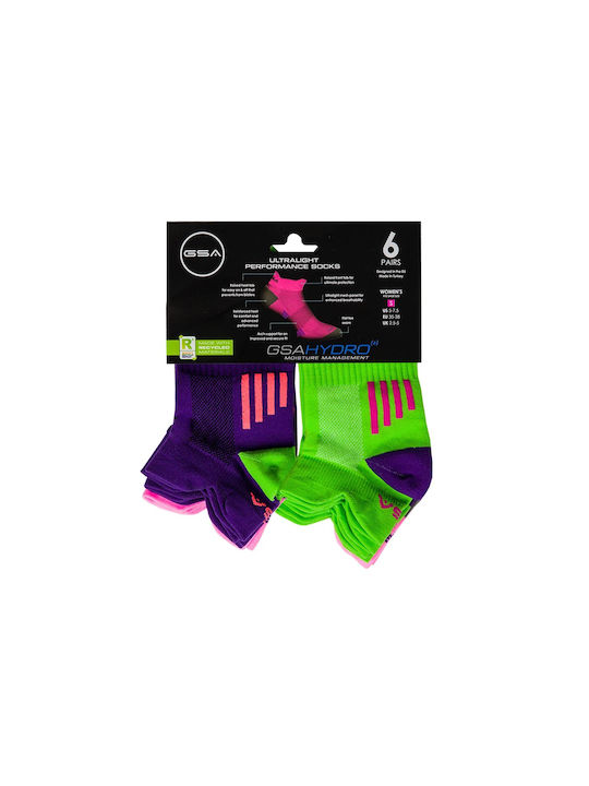 GSA Ultralight Sportsocken Mehrfarbig 6 Paare