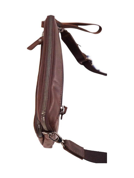Leather Men's Bag Handbag Brown AM-356