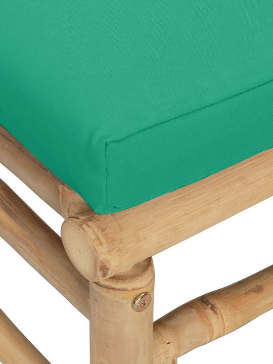 Zweisitziges Sofa Außenbereich Bamboo mit Kissen 138x69x65cm