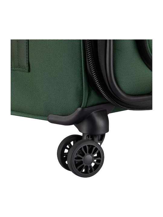 Delsey Pin Up Medium Travel Suitcase Fabric Green with 4 Wheels Height 69cm 343081103