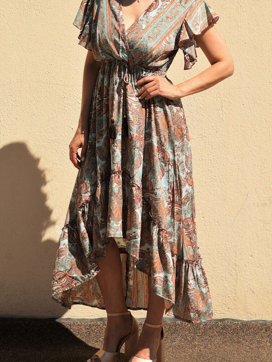 Damenkleid, indischer Boho-Stil, bedruckt (Code DRE139)