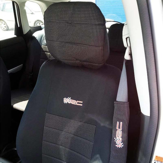 Autoline Set Autositzbezüge 12Stück Polyester Wrc Gray