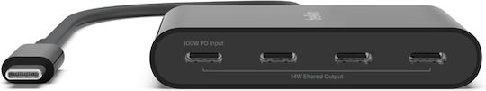Belkin Hub 4 Ports USB 3.1 with USB-C Connection