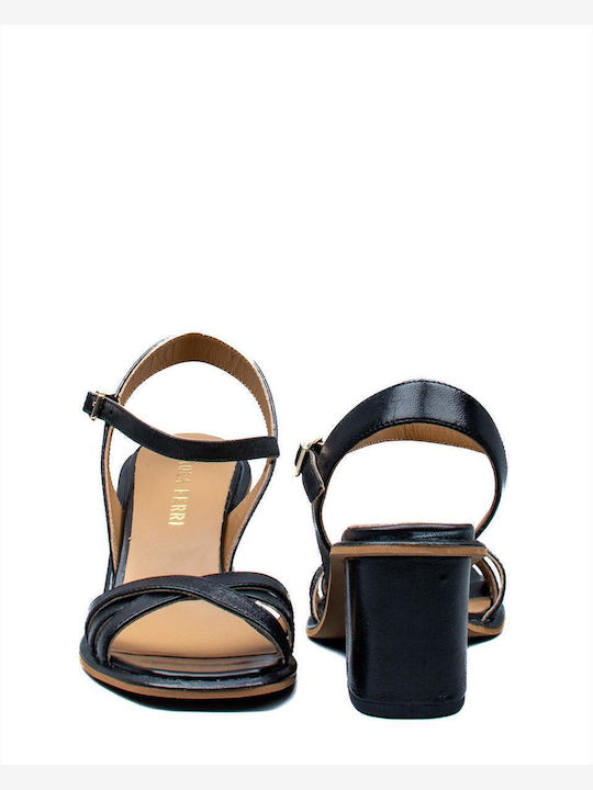Leder Sandalen Schwarz