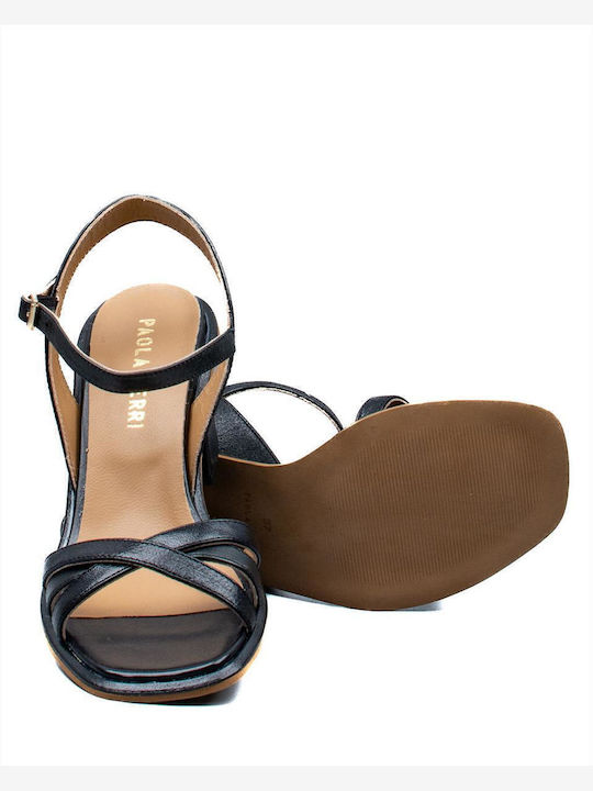Leder Sandalen Schwarz