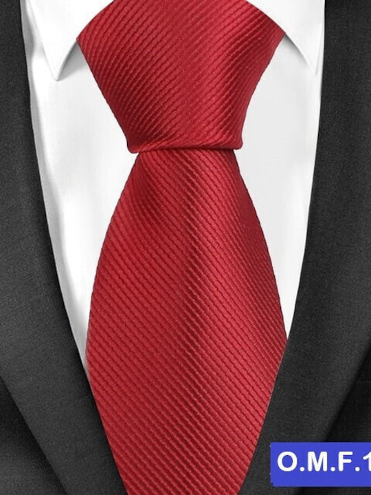 Ανδρική Γραβάτα Μονόχρωμη Original Men's Fashion Σκούρο Κόκκινο 8cm