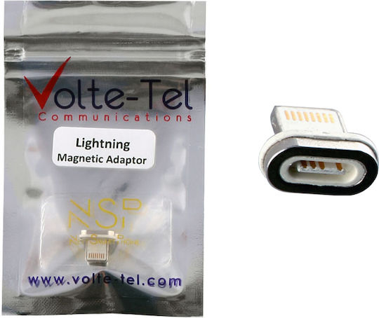 NSP Magnetic for NSC01 Щепсел Lightning мъжки Сребрист (8228612)
