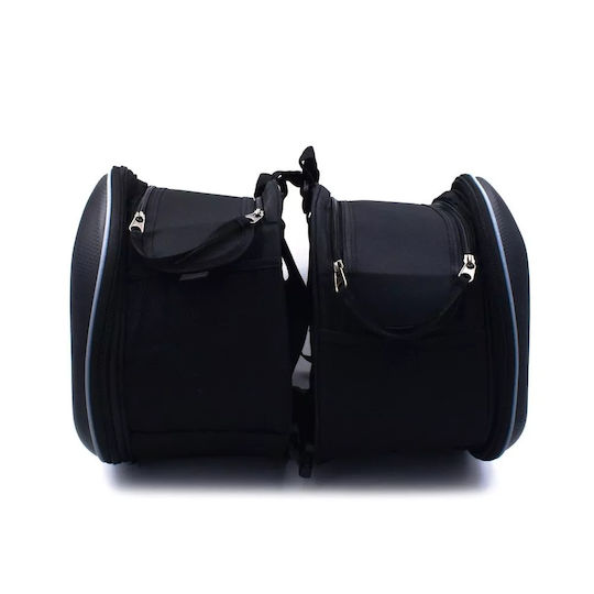 Motorcycle Saddle Side Bag Set 58lt in Black Colour
