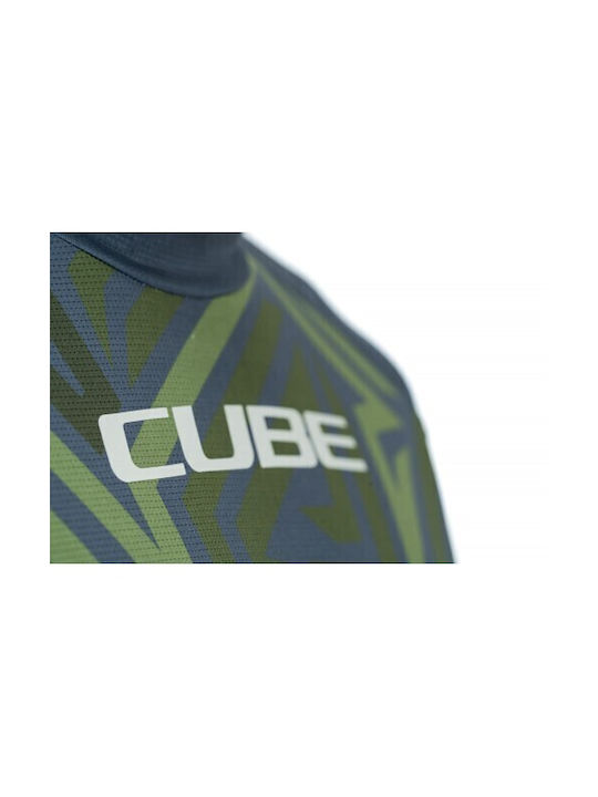 CUBE ATX Round Neck Jersey Ανδρική Μακρυμάνικη Μπλούζα Ποδηλασίας Πολύχρωμη