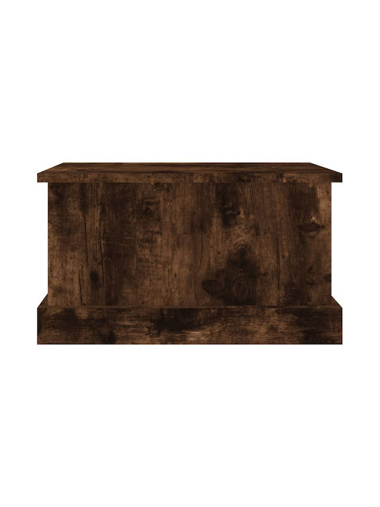 vidaXL Storage Box Καπνιστή Wooden Decorative Trunk Brown 50x30x28cm