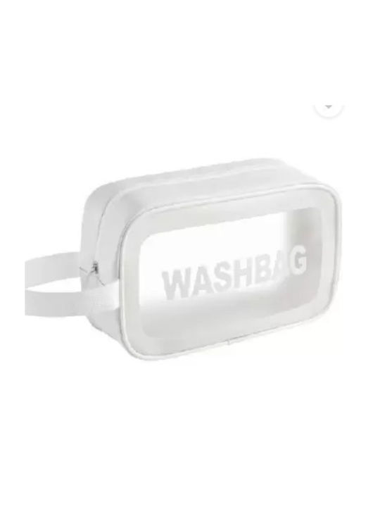 WHITE WATERPROOF TRAVEL NESTER WITH TRANSPARENCY JC05303