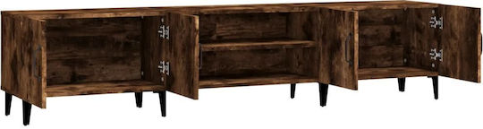 TV Stand from Metal & Wood Smoky Oak L180xW31.5xH40cm