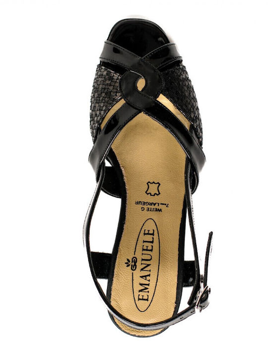 Schwarze Damen Sandalen