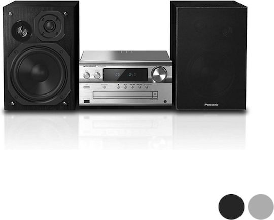 Panasonic Ηχοσύστημα 3.0 SC-PMX90EG SC-PMX90EG-S 120W με CD / Digital Media Player, WiFi και Bluetooth Ασημί