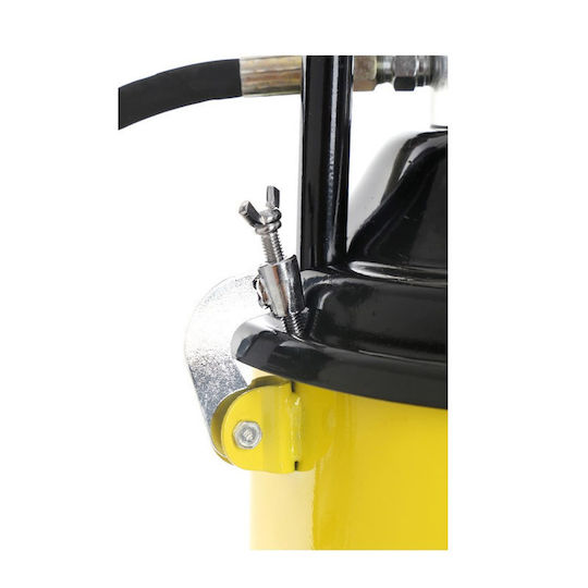 Kraft & Dele Pneumatic Trolley Greaser 15lt Pistol de ungere cu aer cald Rulabil 15kg Lungime 4m KD1444