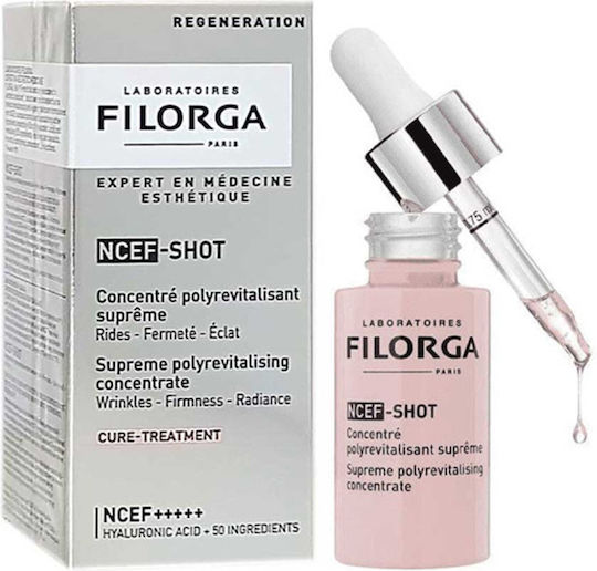 Filorga NCEF-Shot Moisturizing & Anti-aging Serum Face with Niacinamide for Radiance & Firming 15ml