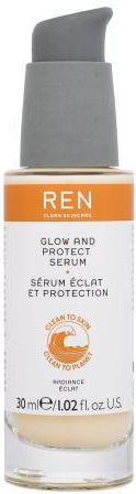 Ren Clean Skincare Glow Protect Anti-Aging Serum Gesicht mit Vitamin C & Vitamin E 30ml