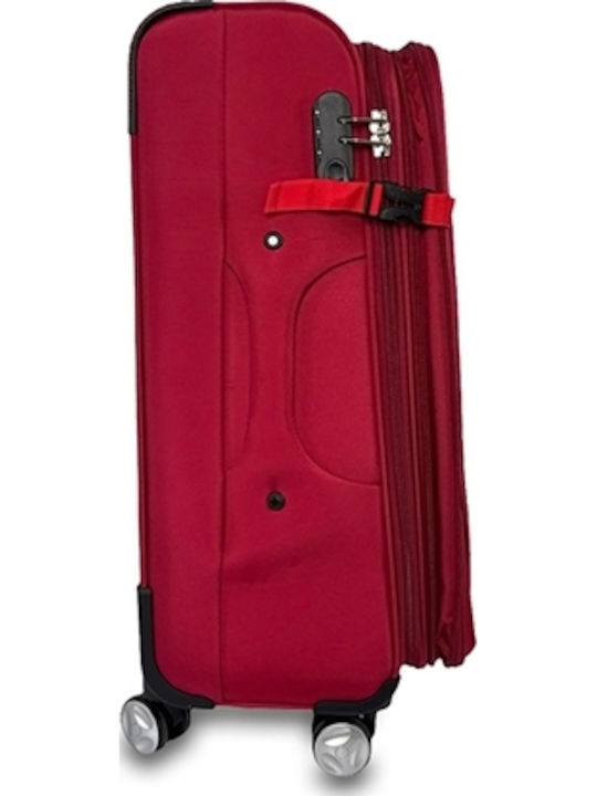 Large Nylon Suitcase Crete Red