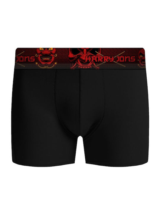 Samurai Herren Boxershorts Schwarz 3Packung