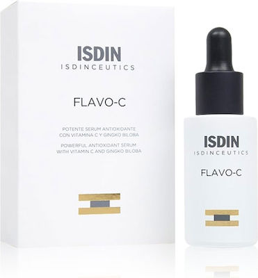 Isdin Brightening & Αnti-aging Face Serum Isdinceutics Flavo C Suitable for All Skin Types with Vitamin C 30ml