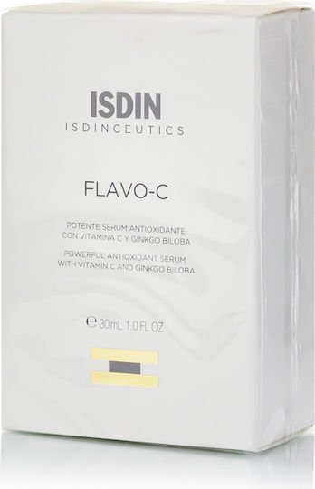 Isdin Isdinceutics Flavo C Moisturizing & Anti-aging Serum Face with Vitamin C for Detoxification & Radiance 30ml