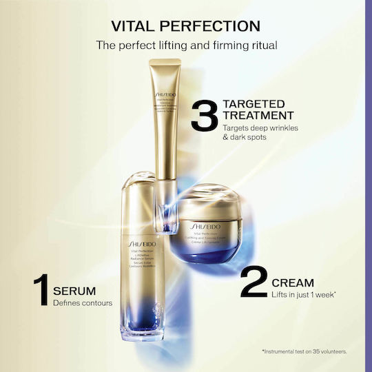 Shiseido Vital Perfection LiftDefine Radiance Serum Anti-îmbătrânire pentru Față cu Vitamina C 80ml