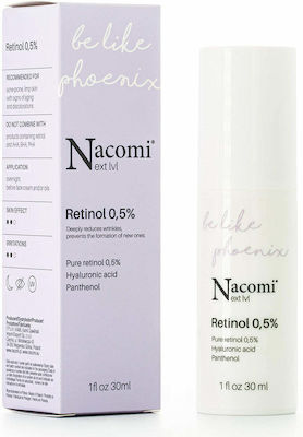 Nacomi Αnti-aging Face Serum Be Like Phoenix 0.5% Suitable for All Skin Types with Retinol 30ml