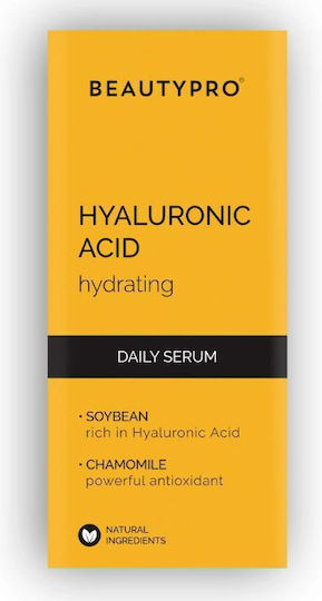 Beauty Pro Hydrating 1% Acid Feuchtigkeitsspendend Serum Gesicht mit Hyaluronsäure für Revitalisierung 30ml
