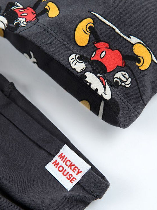 Mickey Mouse Set Kinder Beanie Gray