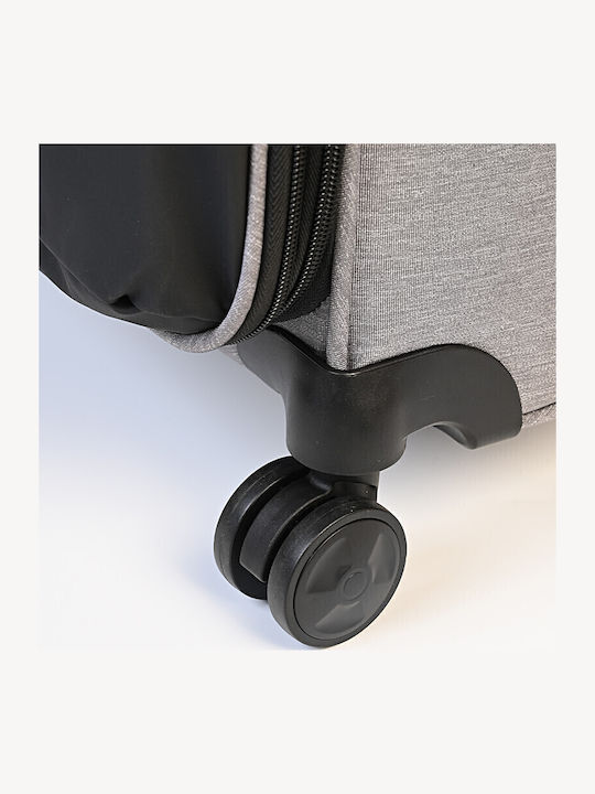 Airtex Paris 27940 Βαλίτσα Ταξιδίου Καμπίνας Υφασμάτινη Γκρι με 4 Ρόδες Ύψους 40εκ.
