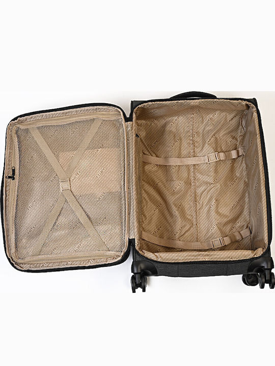 Airtex Paris 27940 Βαλίτσα Ταξιδίου Καμπίνας Υφασμάτινη Γκρι με 4 Ρόδες Ύψους 40εκ.