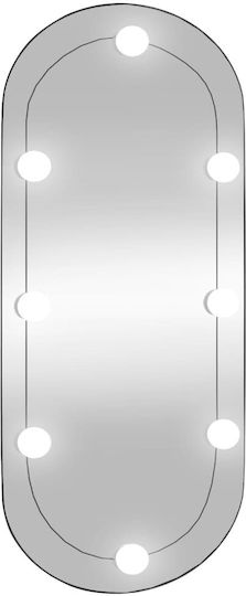 vidaXL Καθρέπτης Οβάλ με LED Φωτισμό