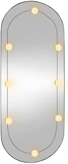 vidaXL Wandspiegel Oval mit LED Beleuchtung 45x100cm 1Stück