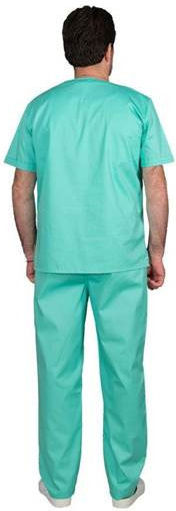 Alezi Classic Unisex Σετ Ιατρικό Παντελόνι και Μπλούζα Πράσινο από Βαμβάκι και Πολυεστέρα